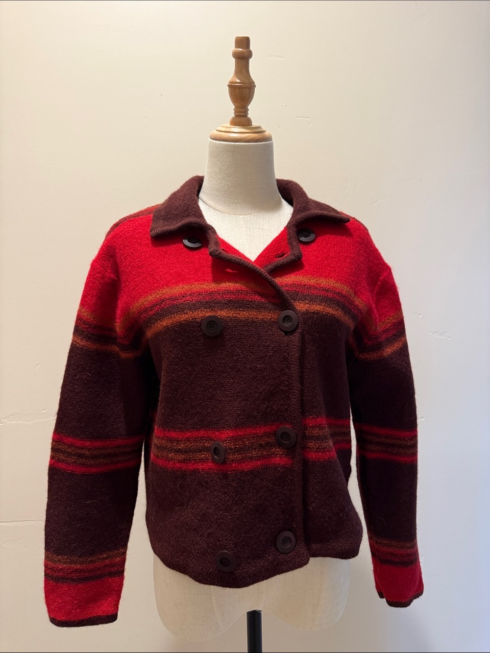 Talbots 100% wool double breasted jacket